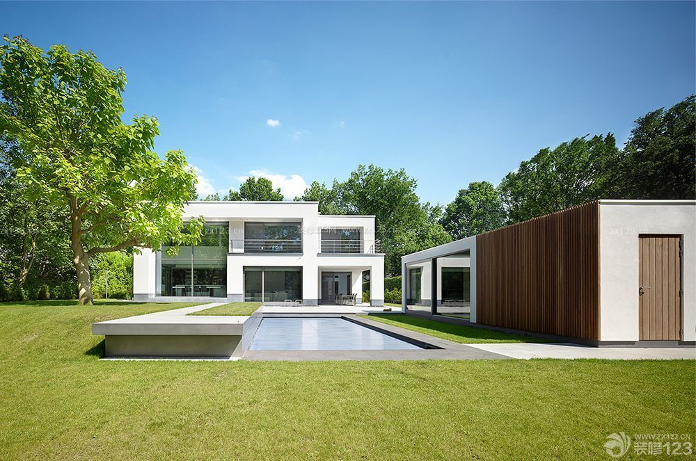 現(xiàn)代別墅花園裝修設計效果圖賞析